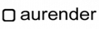 логотип AURENDER