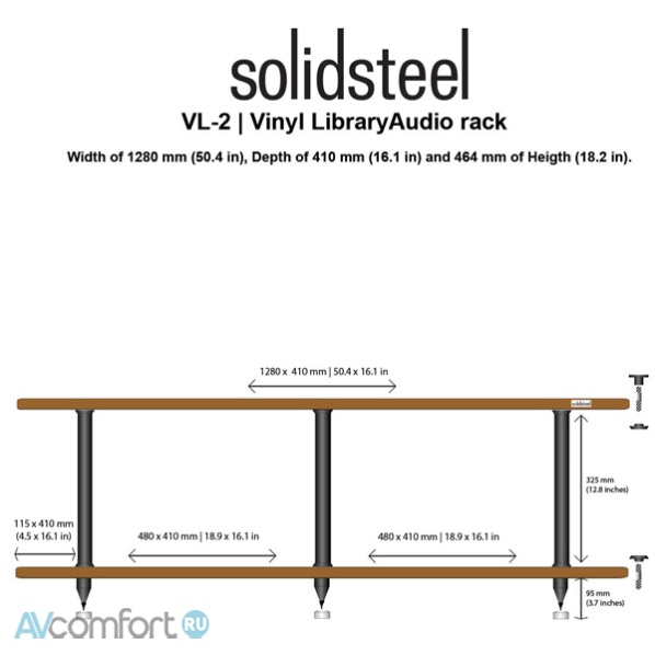 Solidsteel VL-2 White/Walnut Solidsteel VL-2 White/Walnut