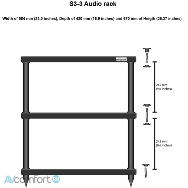 Solidsteel S 3-3 White Solidsteel S 3-3 White