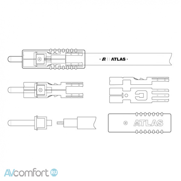 Atlas Cables Hyper Achromatic RCA Subwoofer 2,0 m Atlas Cables Hyper Achromatic RCA Subwoofer 2,0 m