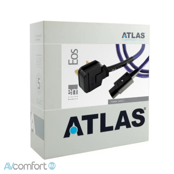 Atlas Cables Eos 1.5 mm Schuko to IEC 10A (C13) - 1,0 m Atlas Cables Eos 1.5 mm Schuko to IEC 10A (C13) - 1,0 m