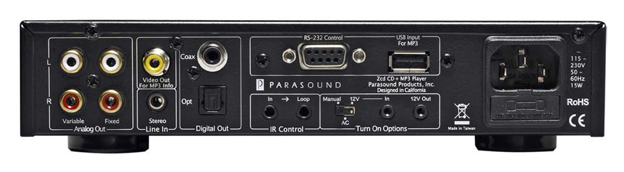 Ультракомпактный проигрыватель Parasound Zcd Ультракомпактный проигрыватель Parasound Zcd