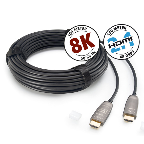 Inakustik Profi HDMI 2.1 Optical Fiber Cable 8K 48Gbps, 2 m Inakustik Profi HDMI 2.1 Optical Fiber Cable 8K 48Gbps, 2 m