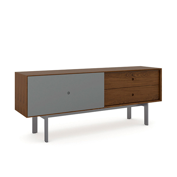 BDI Margo 5229 Toasted Walnut / Fog Grey BDI Margo 5229 Toasted Walnut / Fog Grey