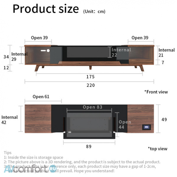 Hisense Cabinet 120 S5-WTL Walnut