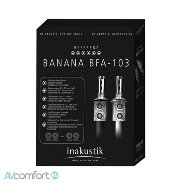 Inakustik Referenz Banana BFA-103, 1 pc Inakustik Referenz Banana BFA-103, 1 pc