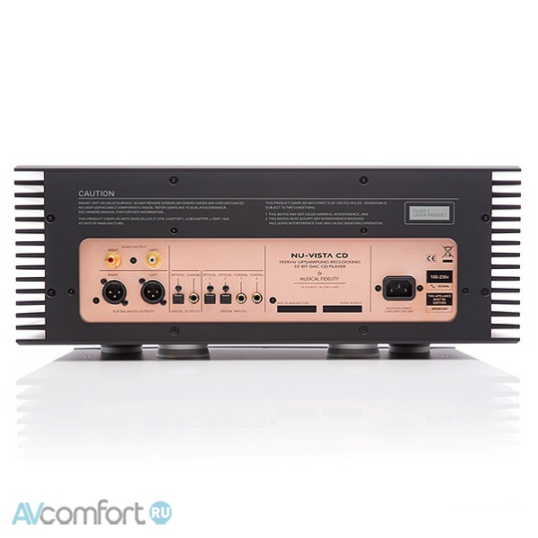 Musical Fidelity NU-Vista CD Player Black Musical Fidelity NU-Vista CD Player Black